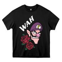 Black waluigi voice ( wah ) Heavy Core Tee - artisFamous