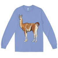 Colony Blue guanaco llama Long Sleeve Tee - LillyAllenDesigns