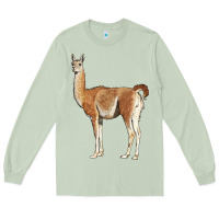 Matcha guanaco llama Long Sleeve Tee - LillyAllenDesigns