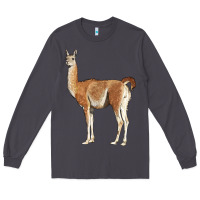 Smoke guanaco llama Long Sleeve Tee - LillyAllenDesigns