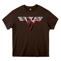 Chocolate Brown halen Heavy Core Tee - artisFamous