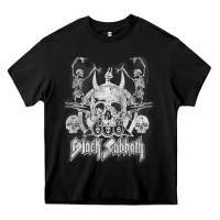 Black black sab.bath official vintage dancing skele Heavy Core Tee - artisFamous