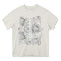 Cream black sab.bath official vintage dancing skele Heavy Core Tee - artisFamous