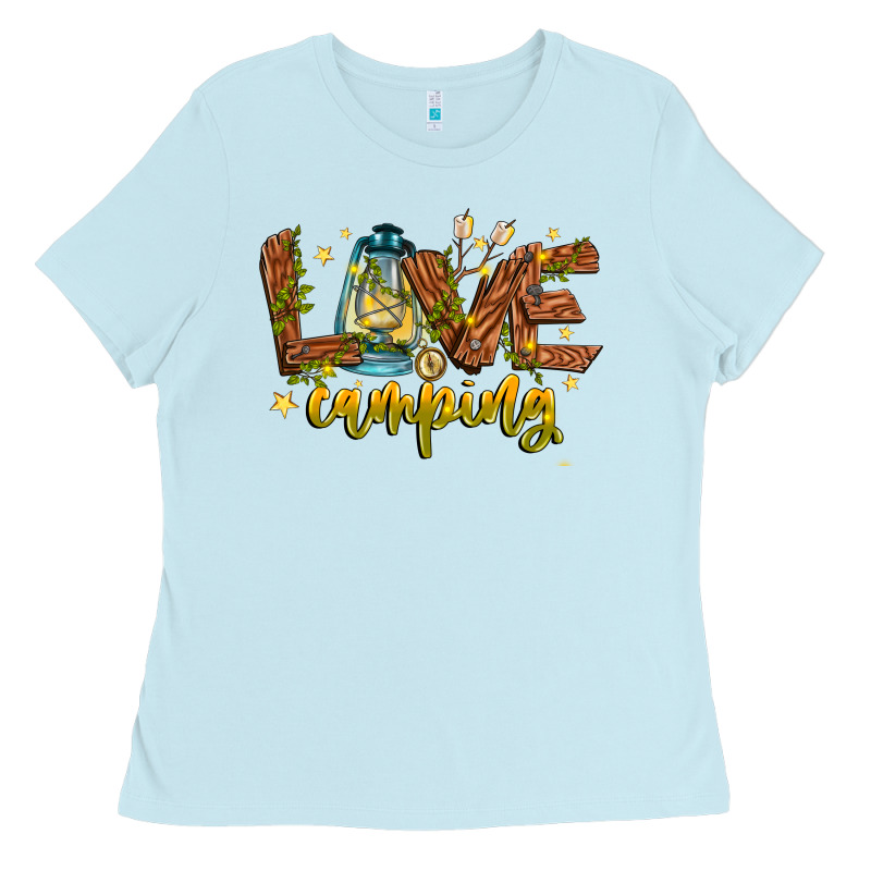 Love Camping Ladies Tee by CowhideDigitalArt | Teevron