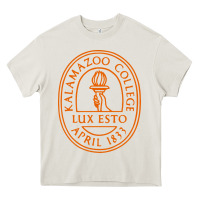Cream Kalamazoo College Heavy Core Tee - artisFamous