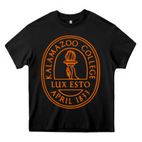 Black Kalamazoo College Heavy Core Tee - artisFamous