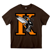 Chocolate Brown Kalamazoo College Heavy Core Tee - artisFamous
