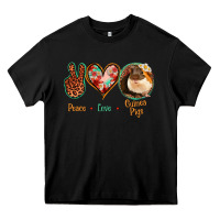 Black Peace Love Guinea Pigs Heavy Core Tee - Jasminsmagicworld