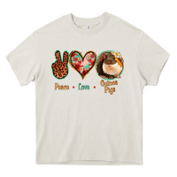 Cream Peace Love Guinea Pigs Heavy Core Tee - Jasminsmagicworld