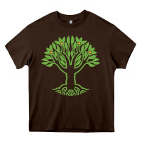 Chocolate Brown Maharishi International College Heavy Core Tee - artisFamous