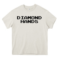 Cream diamond hands Heavy Core Tee - artisFamous