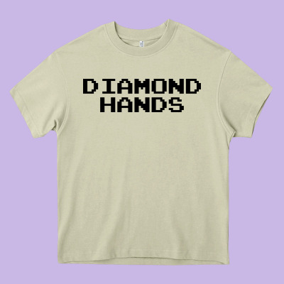 Diamond Hands Heavy Core Tee Designed By Artisfamous