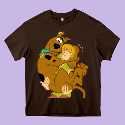 Scooby Doo And Shaggy Heavy Core Tee Designed By Artisfamous