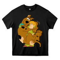 Black Scooby Doo and Shaggy Heavy Core Tee - artisFamous