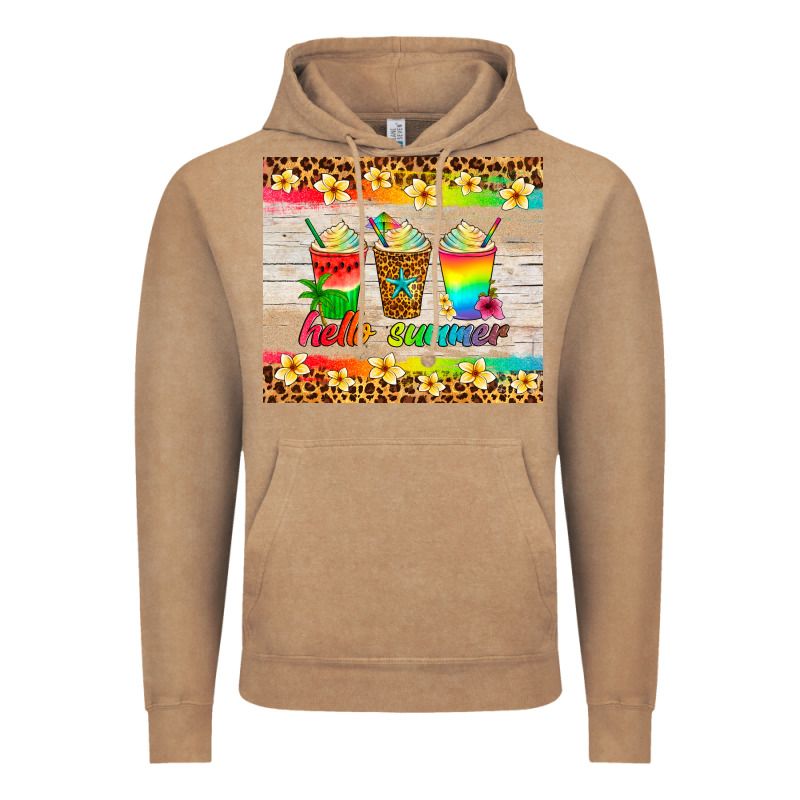 Hello Summer Ice Coffee Vintage Hoodie by Artiststas | Teevron