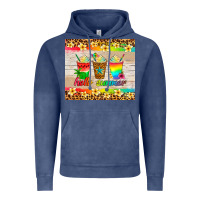 Vintage Denim hello summer ice coffee Vintage Hoodie - Artiststas