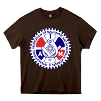 Chocolate Brown association of machinists and aerospace workers classic Heavy Core Tee - artisFamous