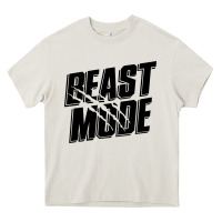 Cream beast mode classic Heavy Core Tee - artisFamous