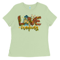 Matcha Love Camping Ladies Tee - CowhideDigitalArt