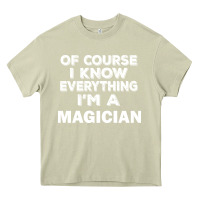 Mossy i know everything i'm a magician Heavy Core Tee - artisFamous