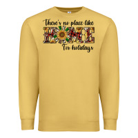 Antique Gold there's no place like home for holidays Premium Sweatshirt - RanaPortraitStore
