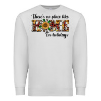 Dove Grey there's no place like home for holidays Premium Sweatshirt - RanaPortraitStore