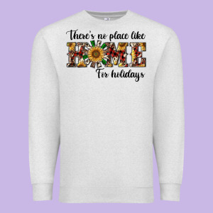 There's No Place Like Home For Holidays Premium Sweatshirt Designed By Ranaportraitstore