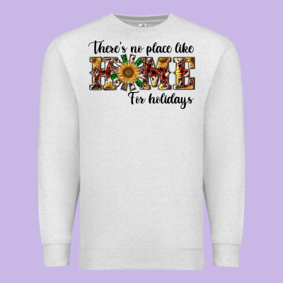 There's No Place Like Home For Holidays Premium Sweatshirt Designed By Ranaportraitstore