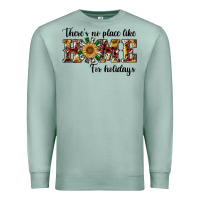 Seafoam there's no place like home for holidays Premium Sweatshirt - RanaPortraitStore