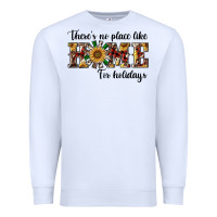 White there's no place like home for holidays Premium Sweatshirt - RanaPortraitStore