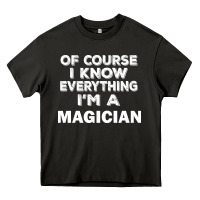 Asphalt i know everything i'm a magician Heavy Core Tee - artisFamous