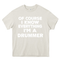 Cream i know everything i'm a drummer Heavy Core Tee - artisFamous