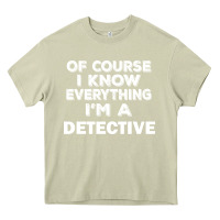Mossy i know everything i'm a detective Heavy Core Tee - artisFamous
