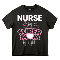 Asphalt nurse by day super mom by night Heavy Core Tee - artisFamous