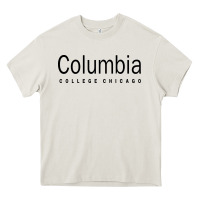 Cream Columbia College Chicago Heavy Core Tee - artisFamous