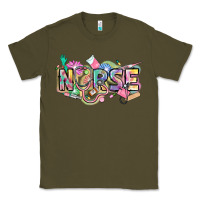 Army Green Nurse Classic Tee - FaDigitalArtStudio