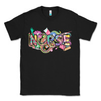 Black Nurse Classic Tee - FaDigitalArtStudio