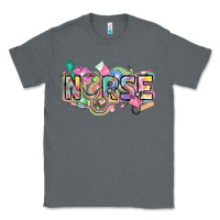 Charcoal Heather Nurse Classic Tee - FaDigitalArtStudio