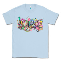 Dusty Blue Nurse Classic Tee - FaDigitalArtStudio