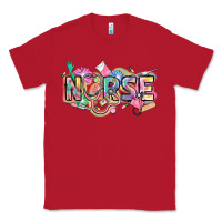 Red Nurse Classic Tee - FaDigitalArtStudio