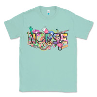 Seafoam Nurse Classic Tee - FaDigitalArtStudio