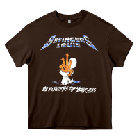 Chocolate Brown design Premium 88 Fingers Louie Heavy Core Tee - artisFamous