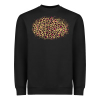 Black Leopard Pattern Heavyweight Sweatshirt - RanaPortraitStore