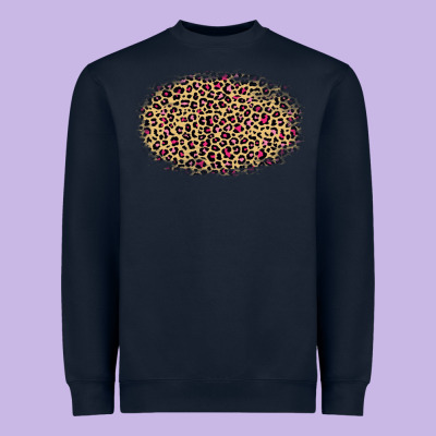 Leopard Pattern Heavyweight Sweatshirt Designed By Ranaportraitstore