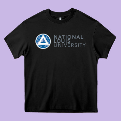 National Louis College Heavy Core Tee Designed By Artisfamous