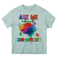 Arona Ask me about neurodiversity Heavy Core Tee - FaDigitalArtStudio