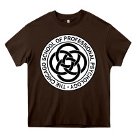 Chocolate Brown The Chicago School of Professional Psychology Heavy Core Tee - artisFamous