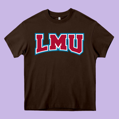 Lmu Lions Heavy Core Tee Designed By Artisfamous