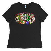 Black my favorite platers call me grandma baseball Ladies Tee - CowhideDigitalArt