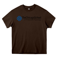 Chocolate Brown The Chicago School of Professional Psychology Heavy Core Tee - artisFamous
